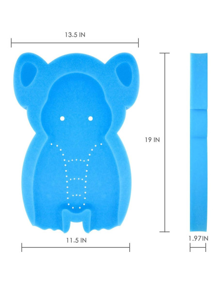 Esponja de Baño Suave para Bebés HL Elefante Azul 49x35cm