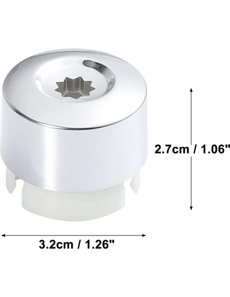 Cubierta de Tapa de Tuerca de Rueda X AUTOHAUX para VW Touareg 2004-2016 - 5 Piezas