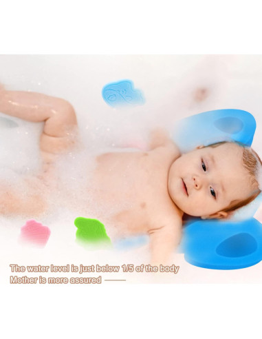 Esponja de Baño Suave para Bebés HL Elefante Azul 49x35cm