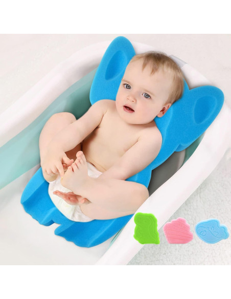 Esponja de Baño Suave para Bebés HL Elefante Azul 49x35cm