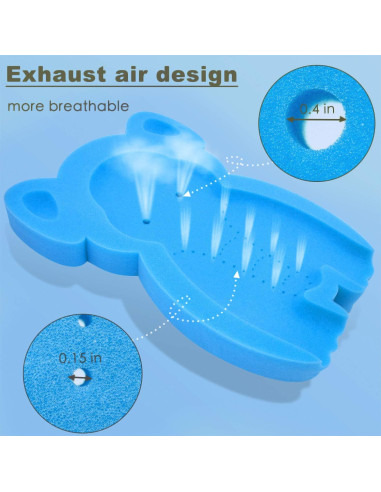 Esponja de Baño Suave para Bebés HL Elefante Azul 49x35cm