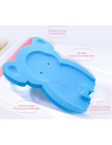 Esponja de Baño Suave para Bebés HL Elefante Azul 49x35cm