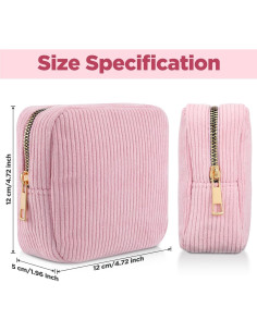 Bolsa de Almacenamiento para Toallas Sanitarias KFHENSOMR Rosa 2