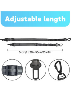 Cinturón de Seguridad para Perros ZenithFast 2Pack Ajustable 2