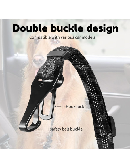 Cinturón de Seguridad para Perros ZenithFast 2Pack Ajustable