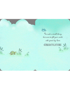 Tarjeta de Felicitación Baby Shower Hallmark Corderito 12.7x18.3cm 2