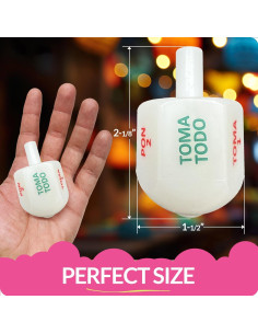 Juego de 25 Toma Todos Pirinola Mexicana 6.35 cm - Fiesta Temática 2