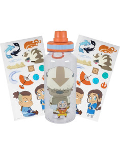 Botella de Agua 0.95L Silver Buffalo Aang y Appa Chibi 2