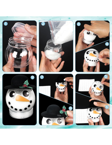 Kit de Globos de Nieve de Navidad Tkifoda - 24 Piezas DIY