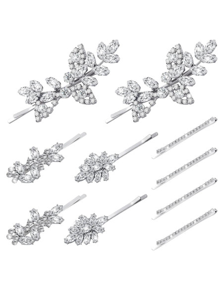 Clips de Pelo Elegantes Janinka 10 Piezas con Rhinestones