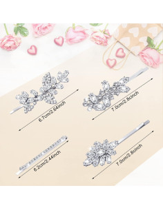 Clips de Pelo Elegantes Janinka 10 Piezas con Rhinestones 2