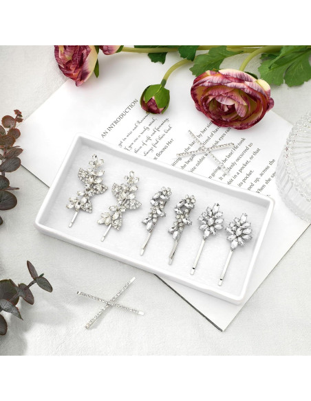 Clips de Pelo Elegantes Janinka 10 Piezas con Rhinestones