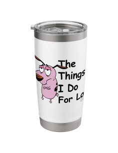 Vaso Térmico Coraje el Perro Cobarde 20 oz Acero Inoxidable