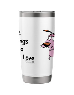 Vaso Térmico Coraje el Perro Cobarde 20 oz Acero Inoxidable 2