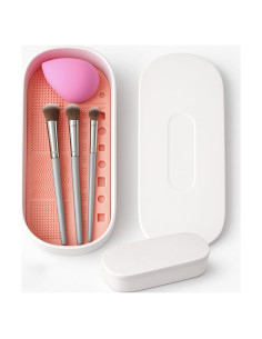 Alfombrilla de limpieza de brochas 2 ORCHIDS con soporte blanco