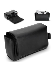 Funda de Cuero Compacta para Cámara Canon PowerShot y Sony RX100