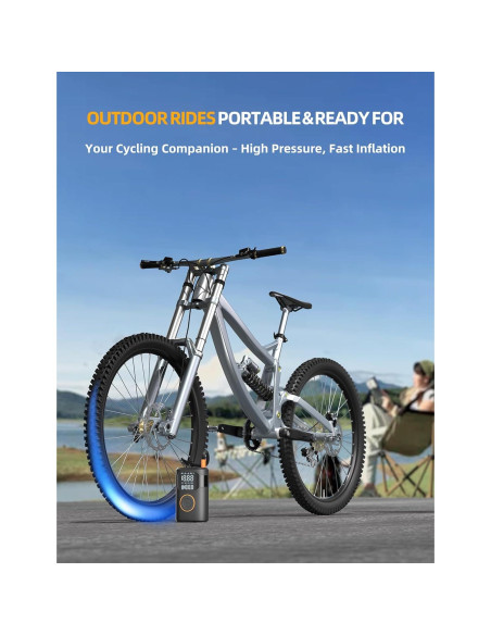 Compresor de Aire Portátil UZNY D03 150 PSI Bomba Inalámbrica