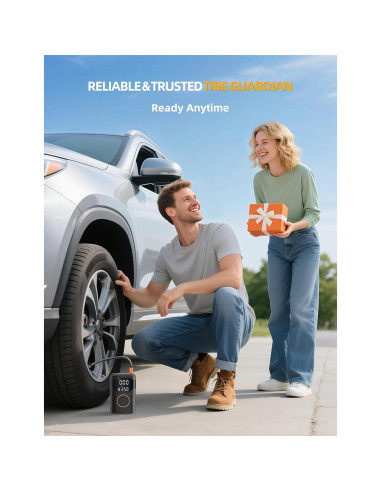 Compresor de Aire Portátil UZNY D03 150 PSI Bomba Inalámbrica