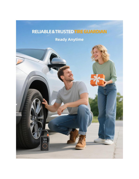 Compresor de Aire Portátil UZNY D03 150 PSI Bomba Inalámbrica