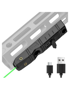 Mira Láser Táctica CVLIFE para Rifle M-Lok Verde Recargable