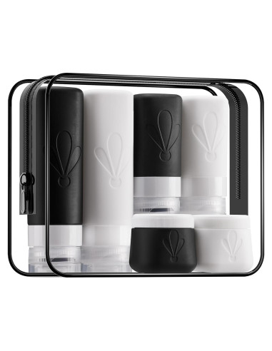 Juego de Botellas de Silicona INSFIT 6 Piezas Viaje 90 ml