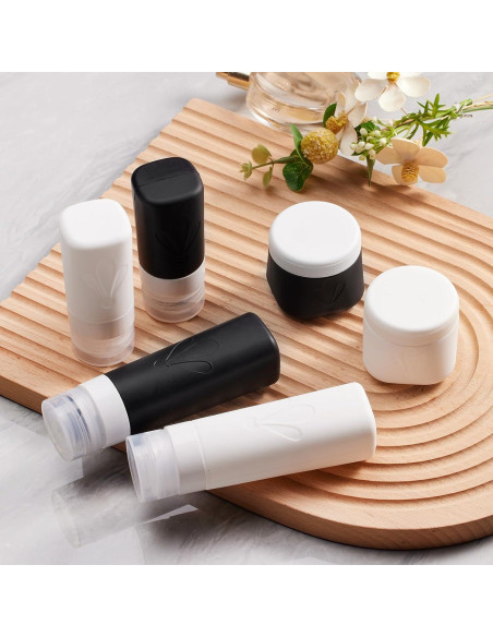 Juego de Botellas de Silicona INSFIT 6 Piezas Viaje 90 ml