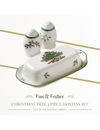 Juego de Anfitrión 3 Piezas Spode Christmas Tree Cerámica