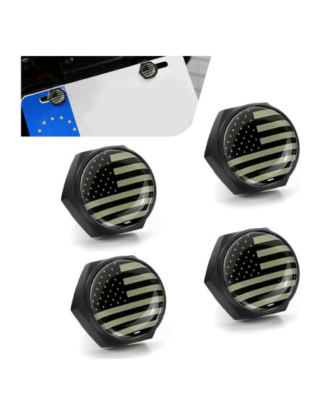 Kit 4 Tornillos Antirrobo para Placas de Matrícula Zeathery