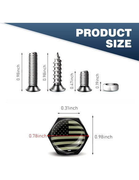 Kit 4 Tornillos Antirrobo para Placas de Matrícula Zeathery