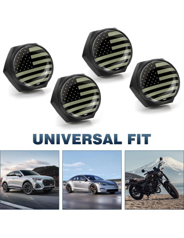 Kit 4 Tornillos Antirrobo para Placas de Matrícula Zeathery