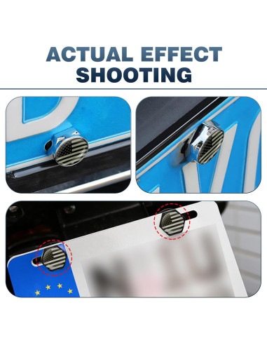 Kit 4 Tornillos Antirrobo para Placas de Matrícula Zeathery