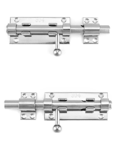 Pestillo Deslizante QWORK 16 cm Acero Inoxidable 304