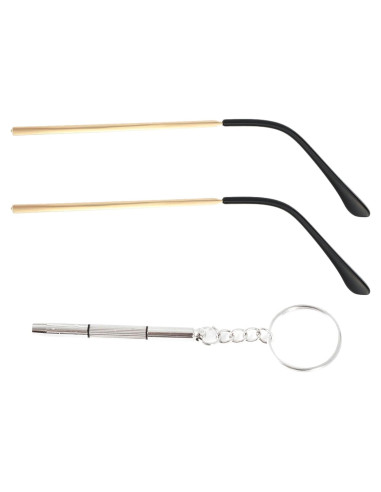 Brazos de Reemplazo para Gafas Metal DEFKIYT 135mm Dorado