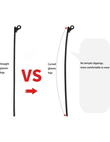 Brazos de Reemplazo para Gafas Metal DEFKIYT 135mm Dorado