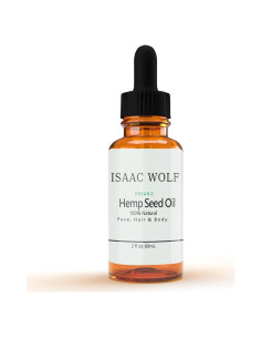 Aceite de Semilla de Cáñamo Orgánico Isaac Wolf 59ml Puro