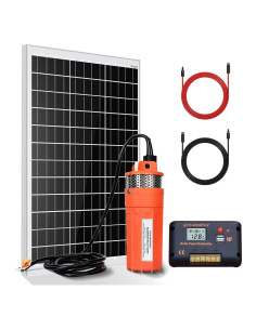 Kit de Bomba de Pozo Solar ECO-WORTHY 100W 12V 6.06 L/min