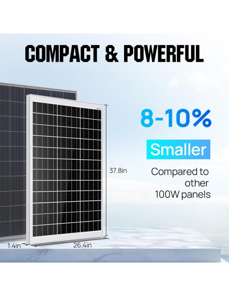 Kit de Bomba de Pozo Solar ECO-WORTHY 100W 12V 6.06 L/min