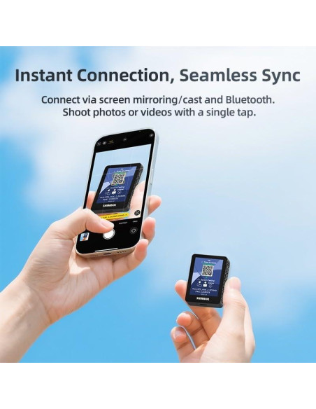 Monitor Selfie Inalámbrico Shimbol CP5 Mini 2 - Pantalla HD 2.4"