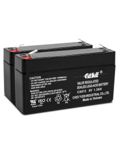 Batería de Reemplazo Casil 6V 1.3Ah 2 Pack para Alarmas
