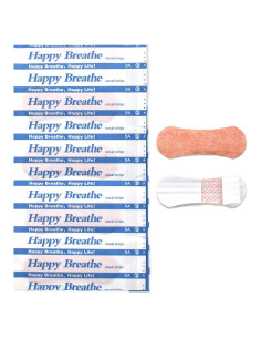 100 Tiras Nasales Antisnoring MIBICIRI 58x22mm para Respiración