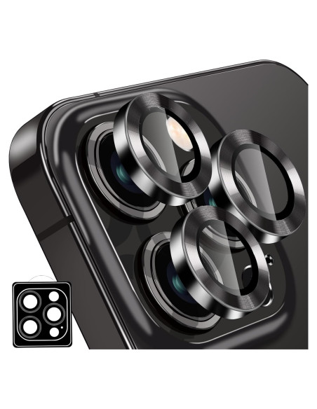 Protector de Lente de Cámara Hsefo para iPhone 16 Pro/Max 9H