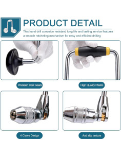 Broca de Carpintero LikeLion 12" (30.48 cm) con Manivela 2