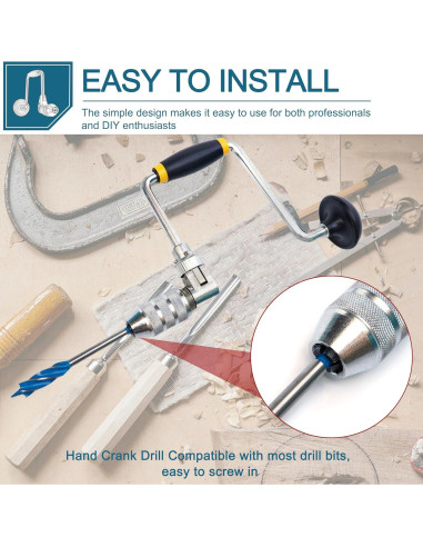 Broca de Carpintero LikeLion 12" (30.48 cm) con Manivela