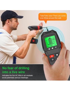 Escáner de Pared 5-en-1 Zunate con Pantalla LCD 2