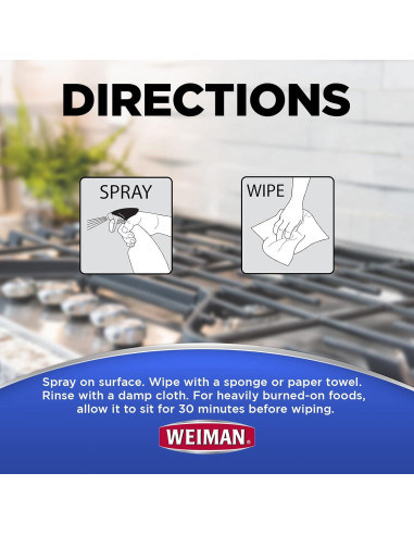 Limpiador y Desengrasante Weiman para Estufa de Gas 349g