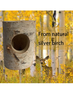 Túnel de Madera Natural para Hámster MUYG 10 Pcs 12 cm 2