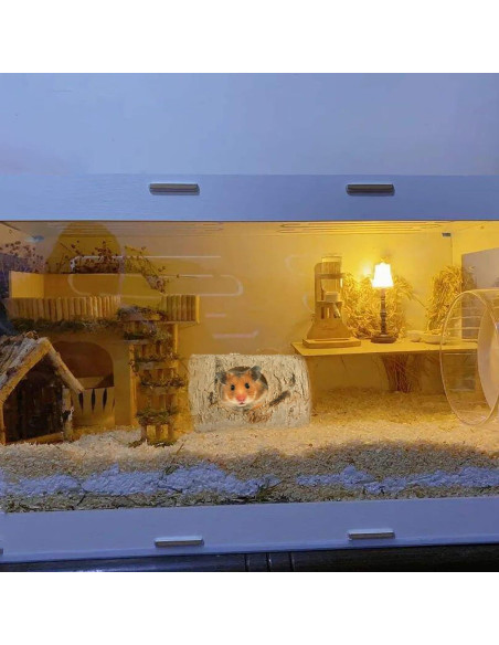 Túnel de Madera Natural para Hámster MUYG 10 Pcs 12 cm