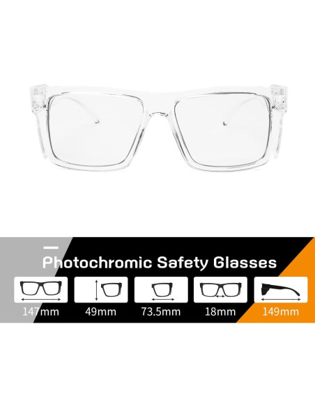 Gafas de Seguridad Fotoquímicas UV400 ANSI Z87.1 Unisex