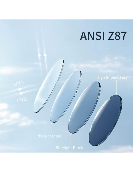Gafas de Seguridad Fotoquímicas UV400 ANSI Z87.1 Unisex