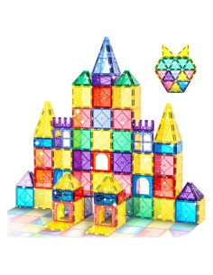 100 Piezas de Azulejos Magnéticos Mruikeny para Niños 3-8 Años